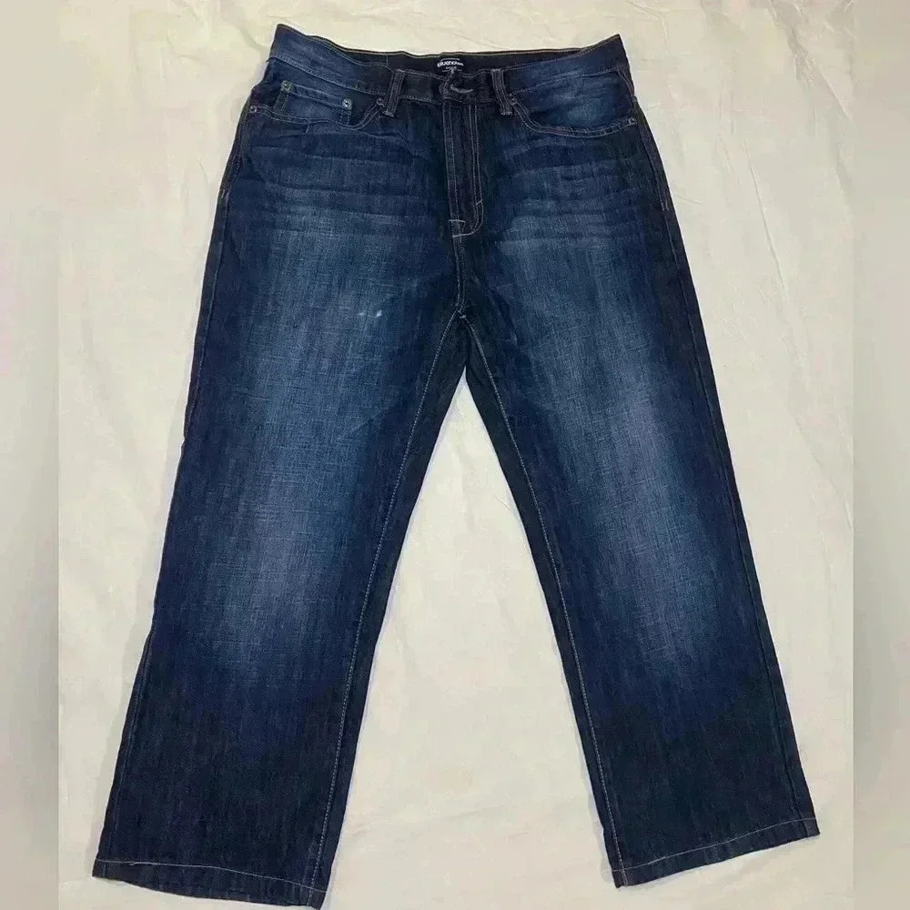 🎈Bluenotes Loose fit  denim for men 32x24”. (Hem cut) casual jeans